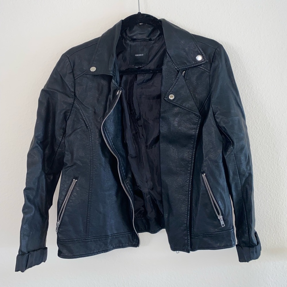 Forever 21 Black Leather Jacket